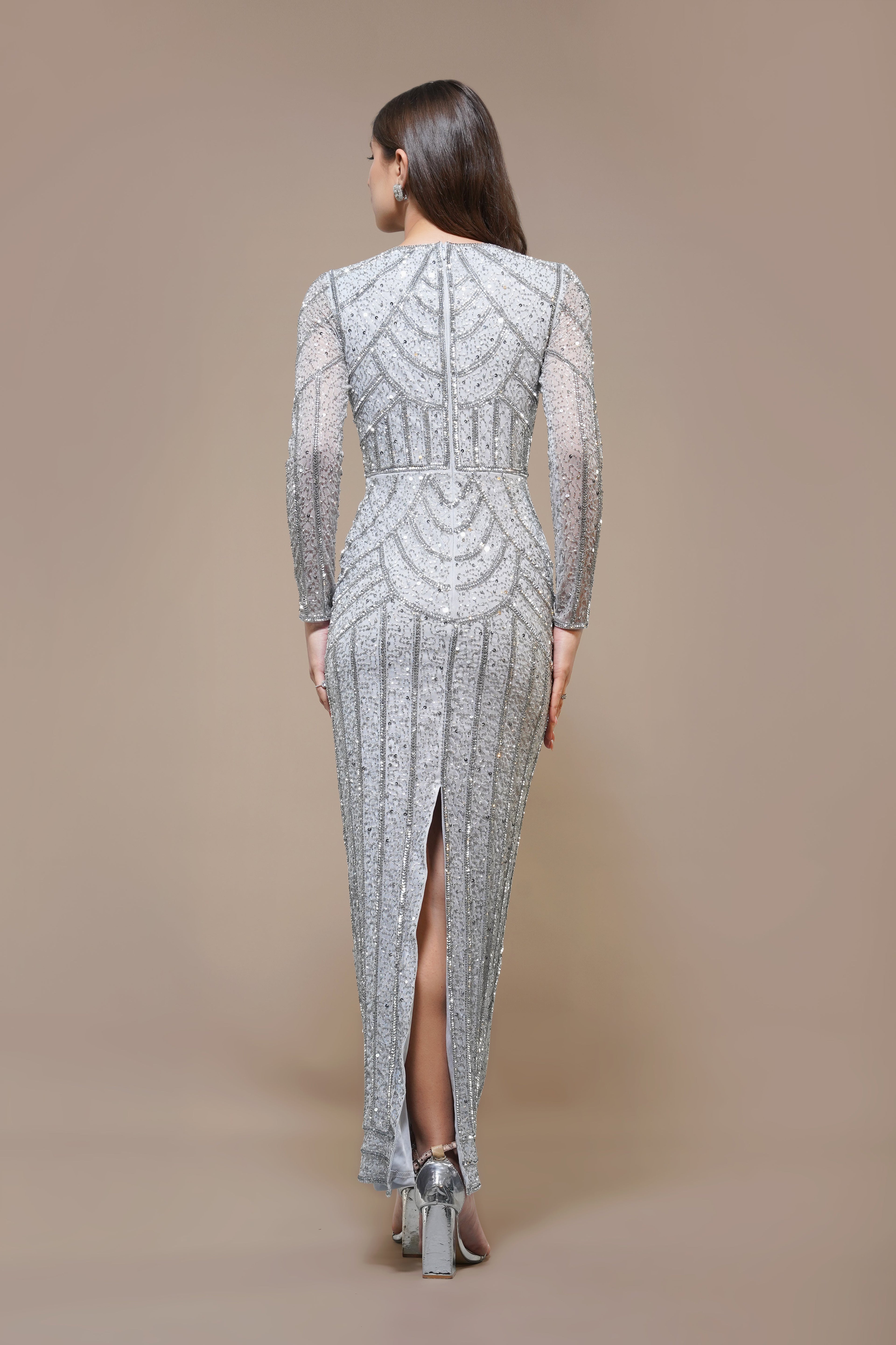 Ellis Maxi Dress in Ice Blue