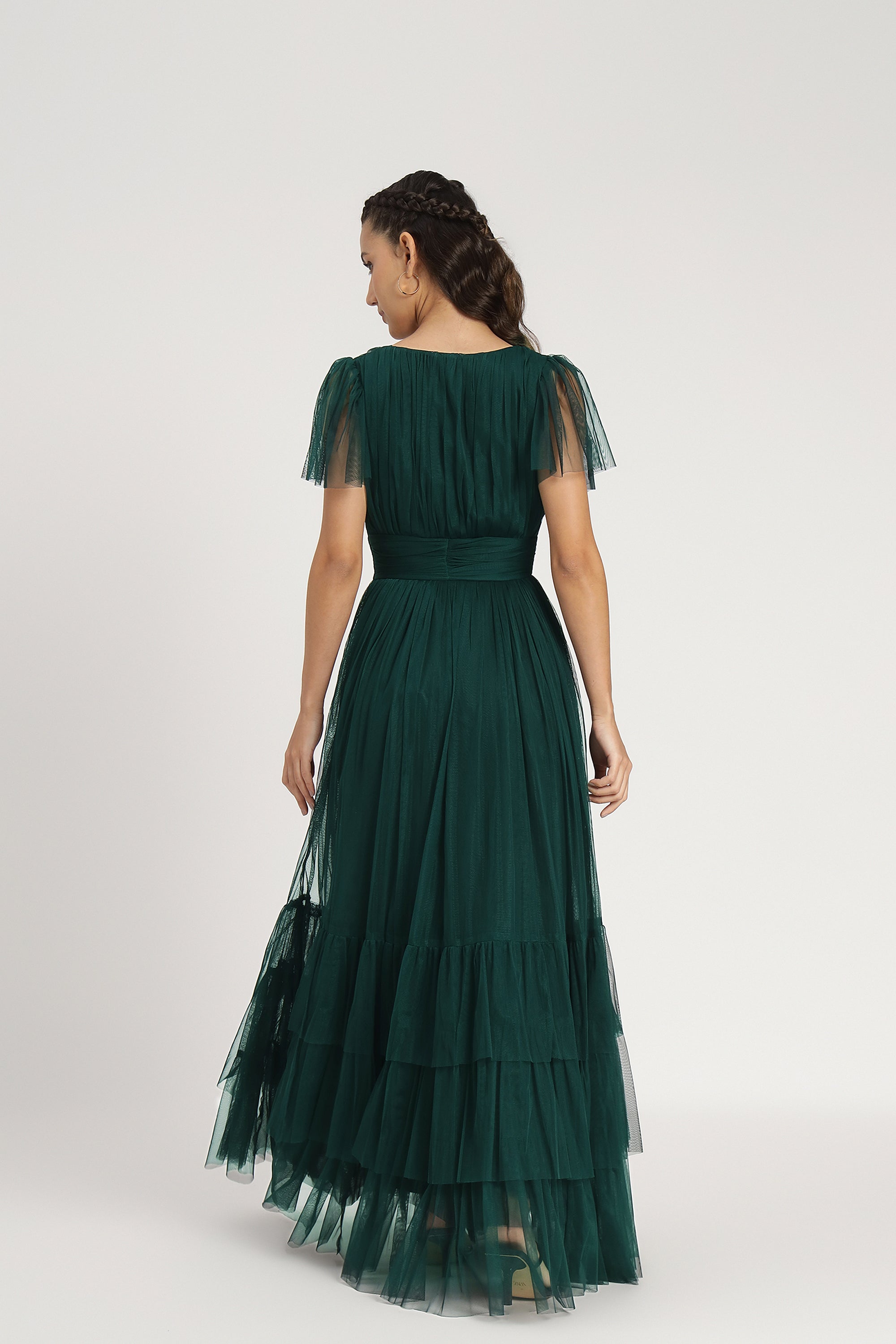 Madison Maxi Dress in Forest Green