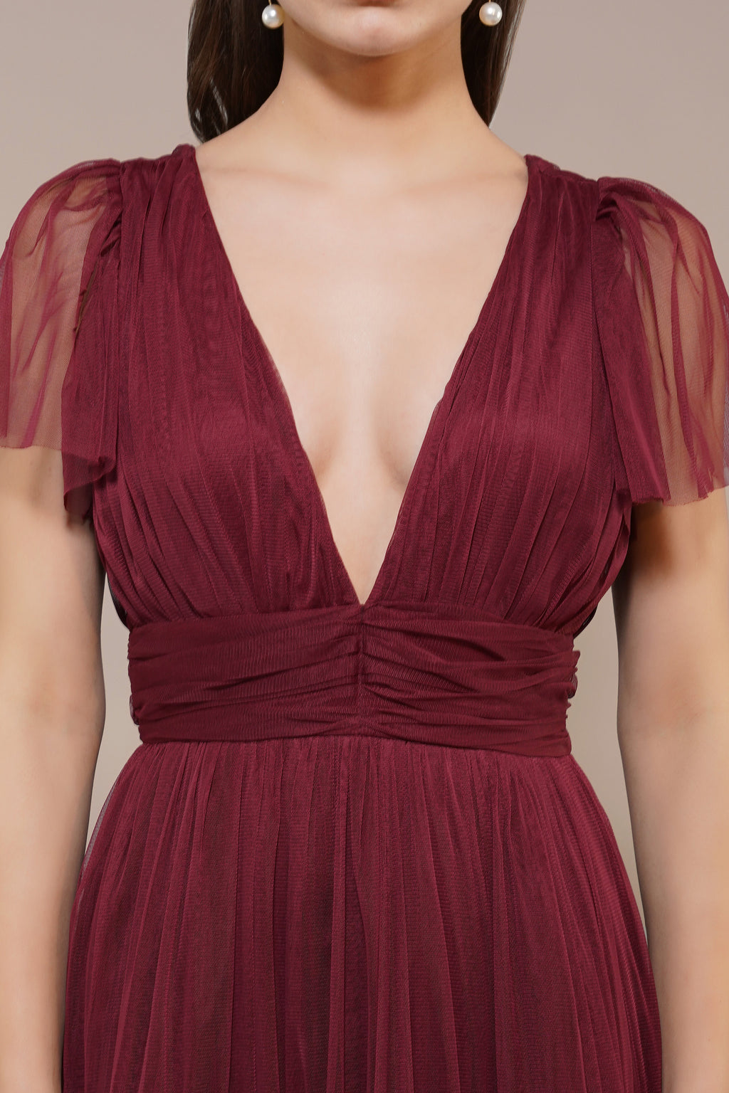 Madison Burgundy Bridesmaid Dress