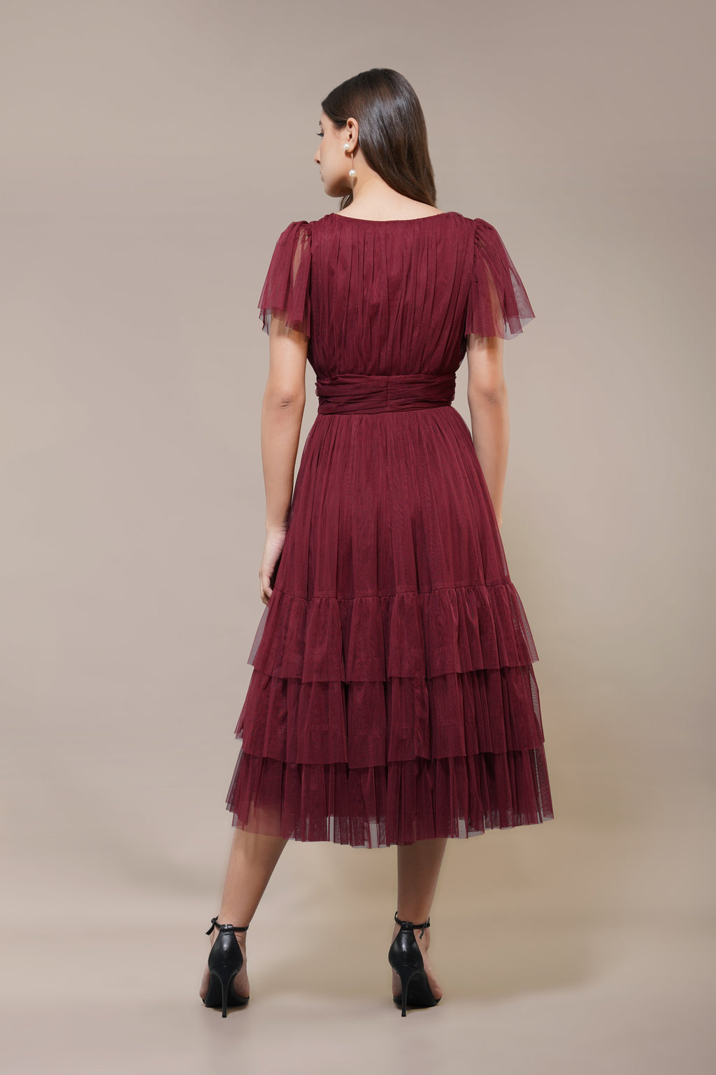 Madison Burgundy Bridesmaid Dress