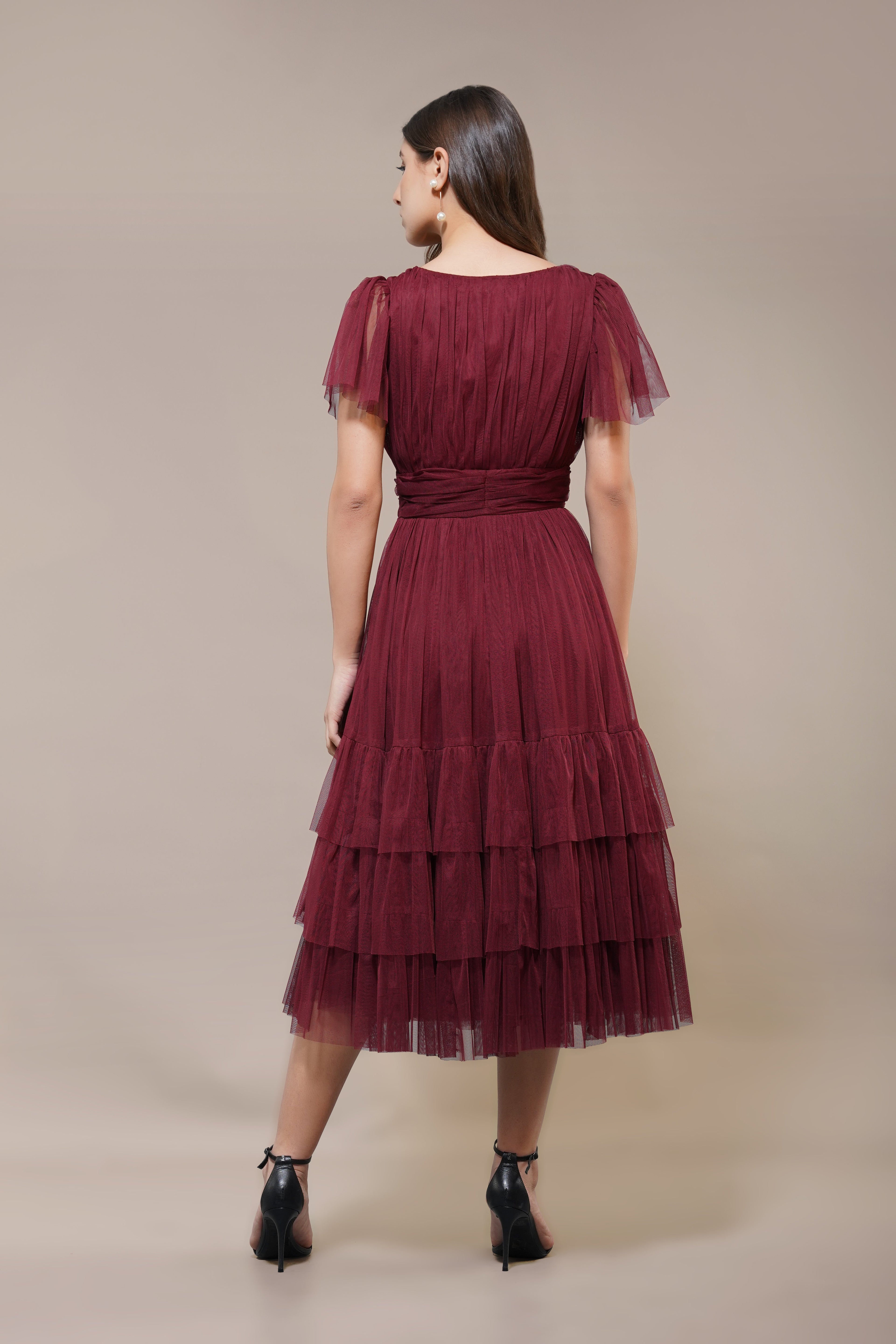 Madison Burgundy Bridesmaid Dress