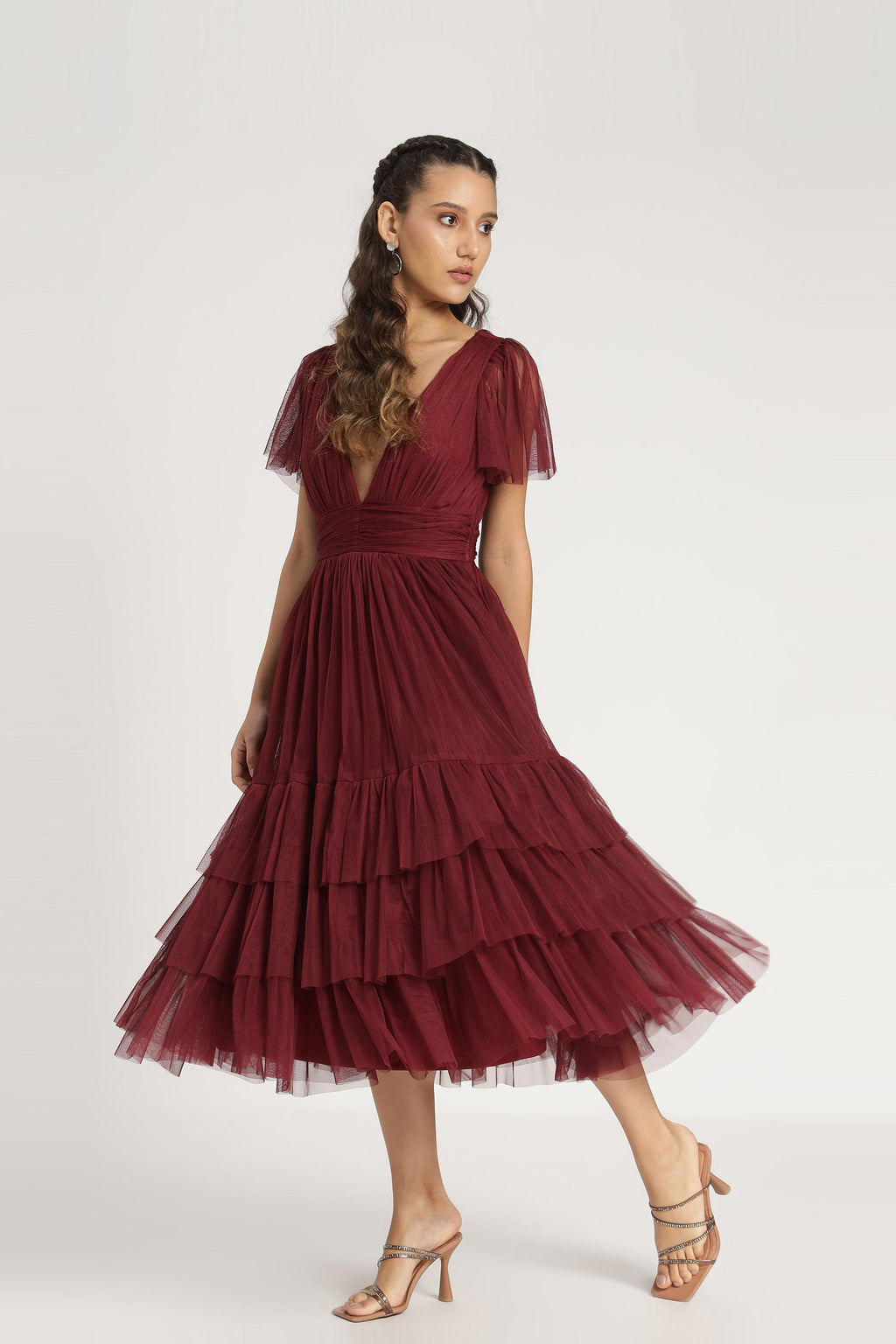 Madison Burgundy Bridesmaid Dress