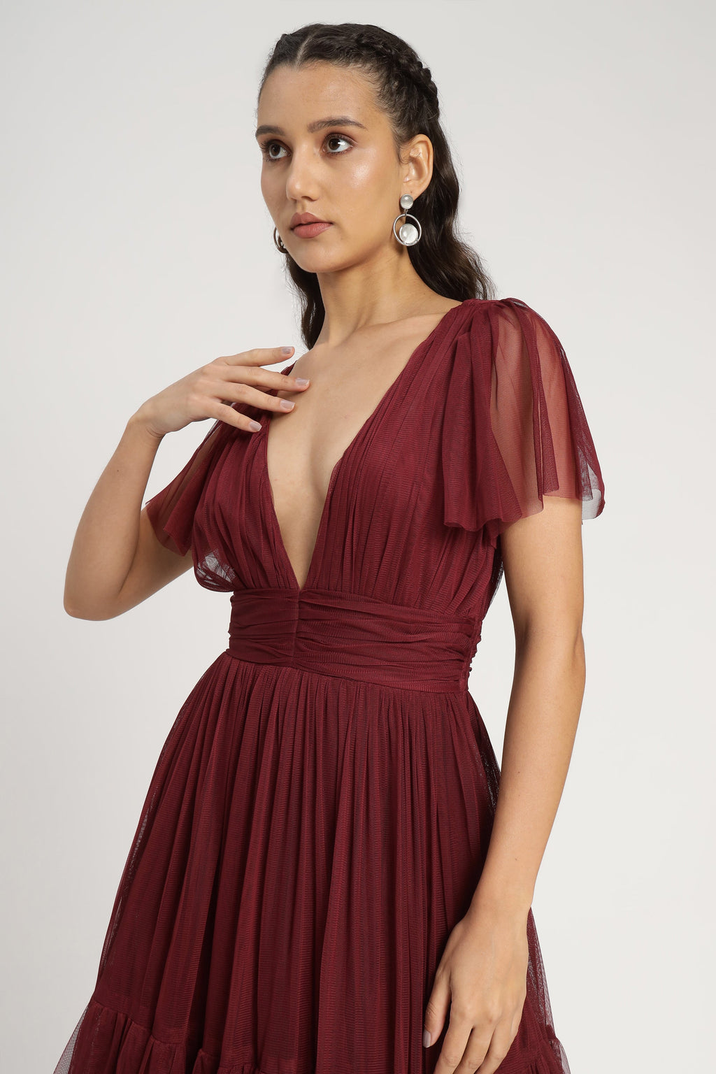 Madison Burgundy Bridesmaid Dress