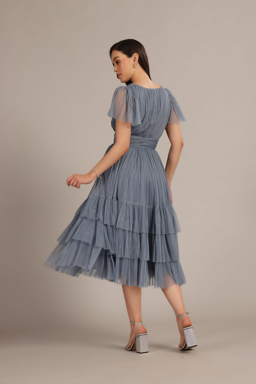 Madison Dusty Blue Bridesmaid Dress