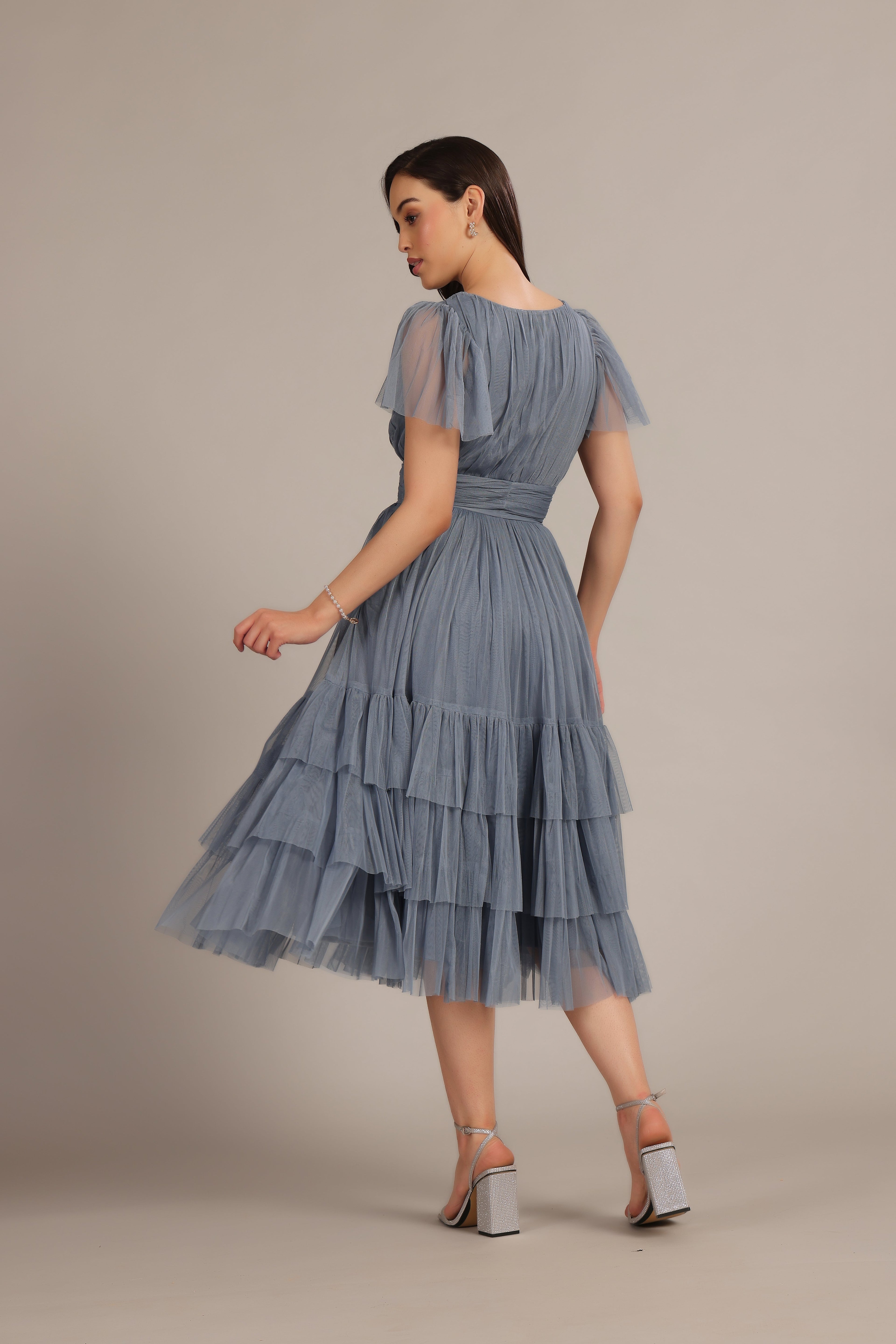 Madison Dusty Blue Bridesmaid Dress