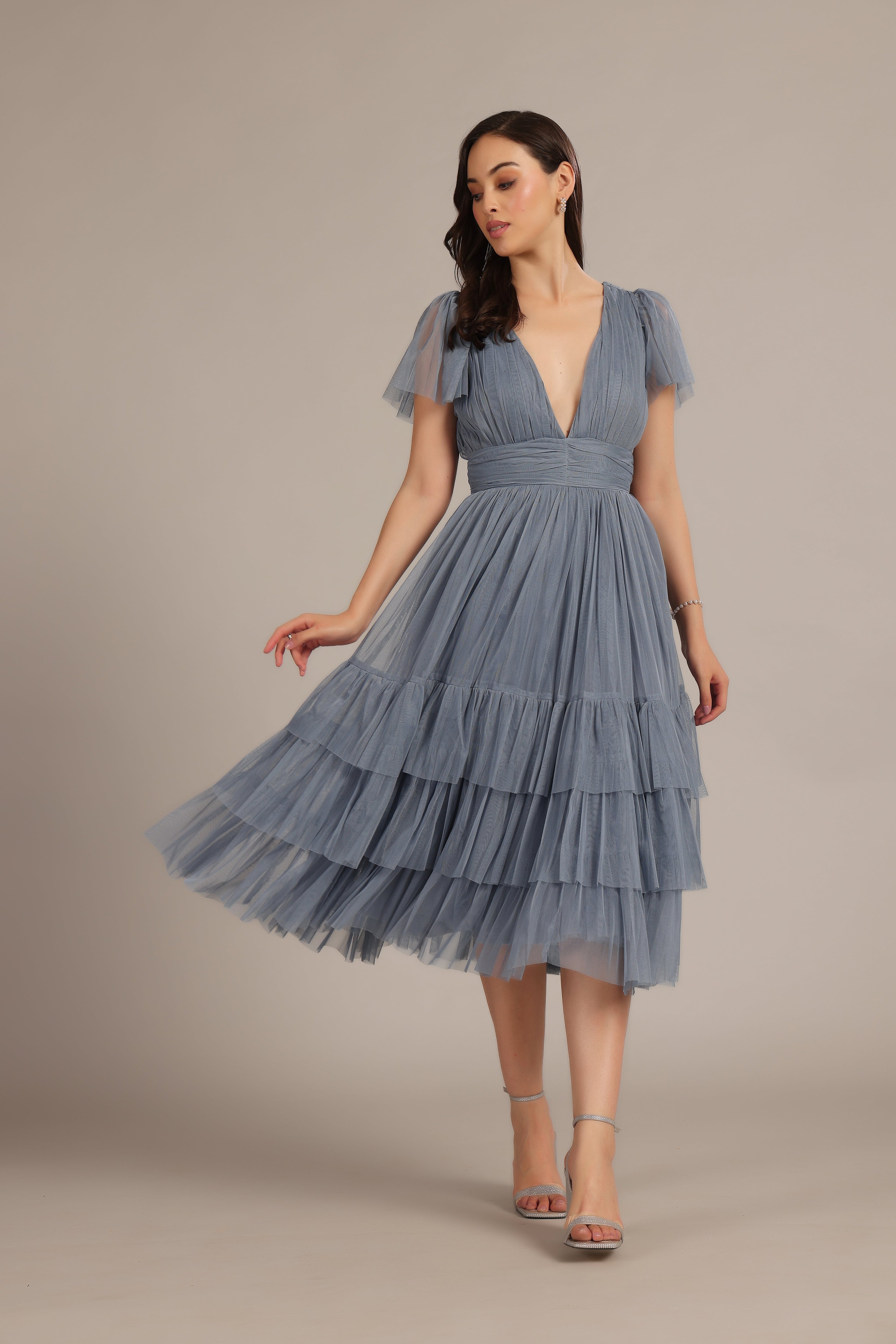 Madison Dusty Blue Bridesmaid Dress