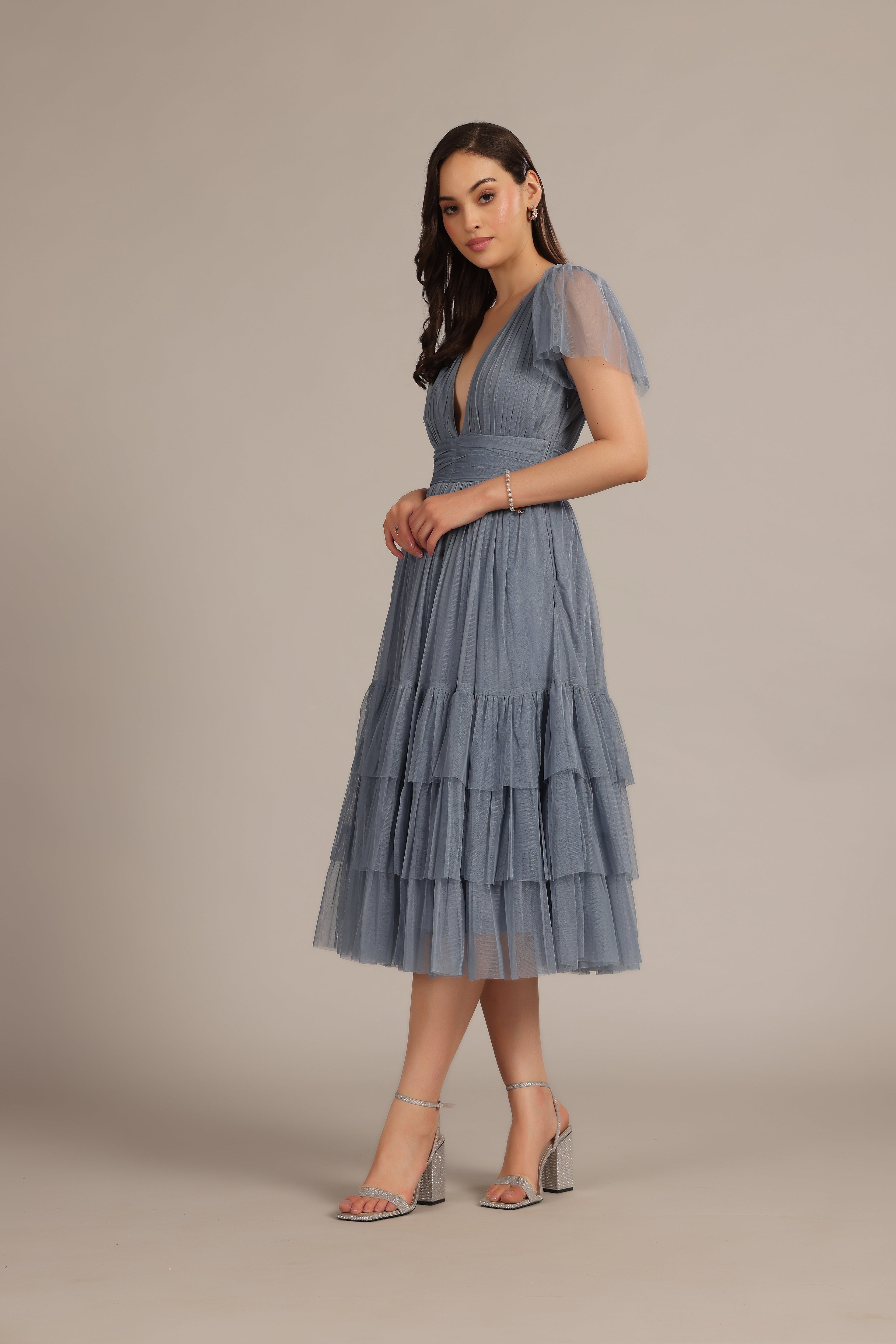 Madison Dusty Blue Bridesmaid Dress