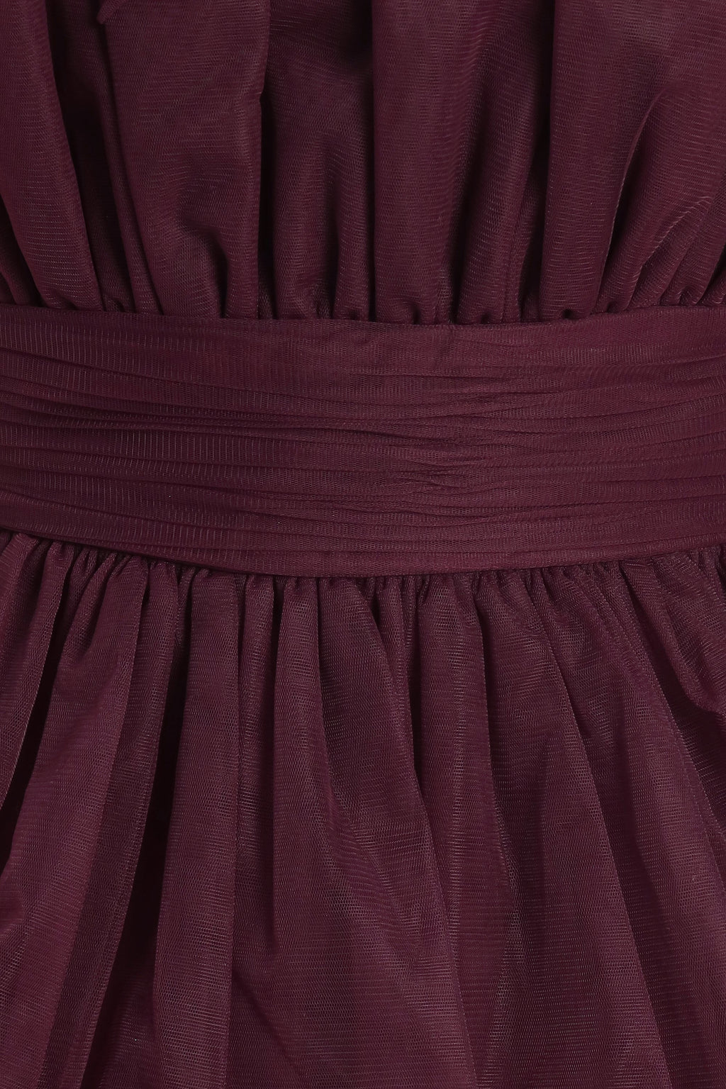 Natalia Tulle Maxi Dress in Plum