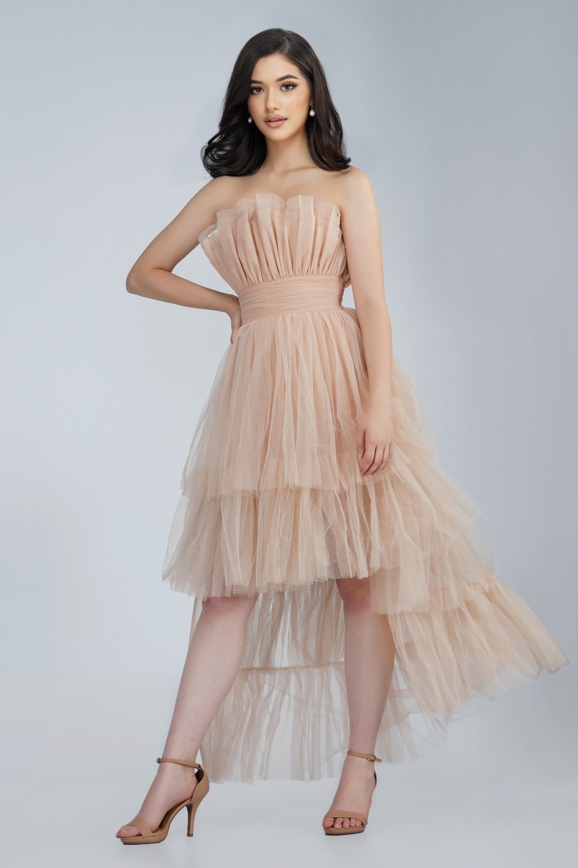 Nelita Maxi Dress in Neutral