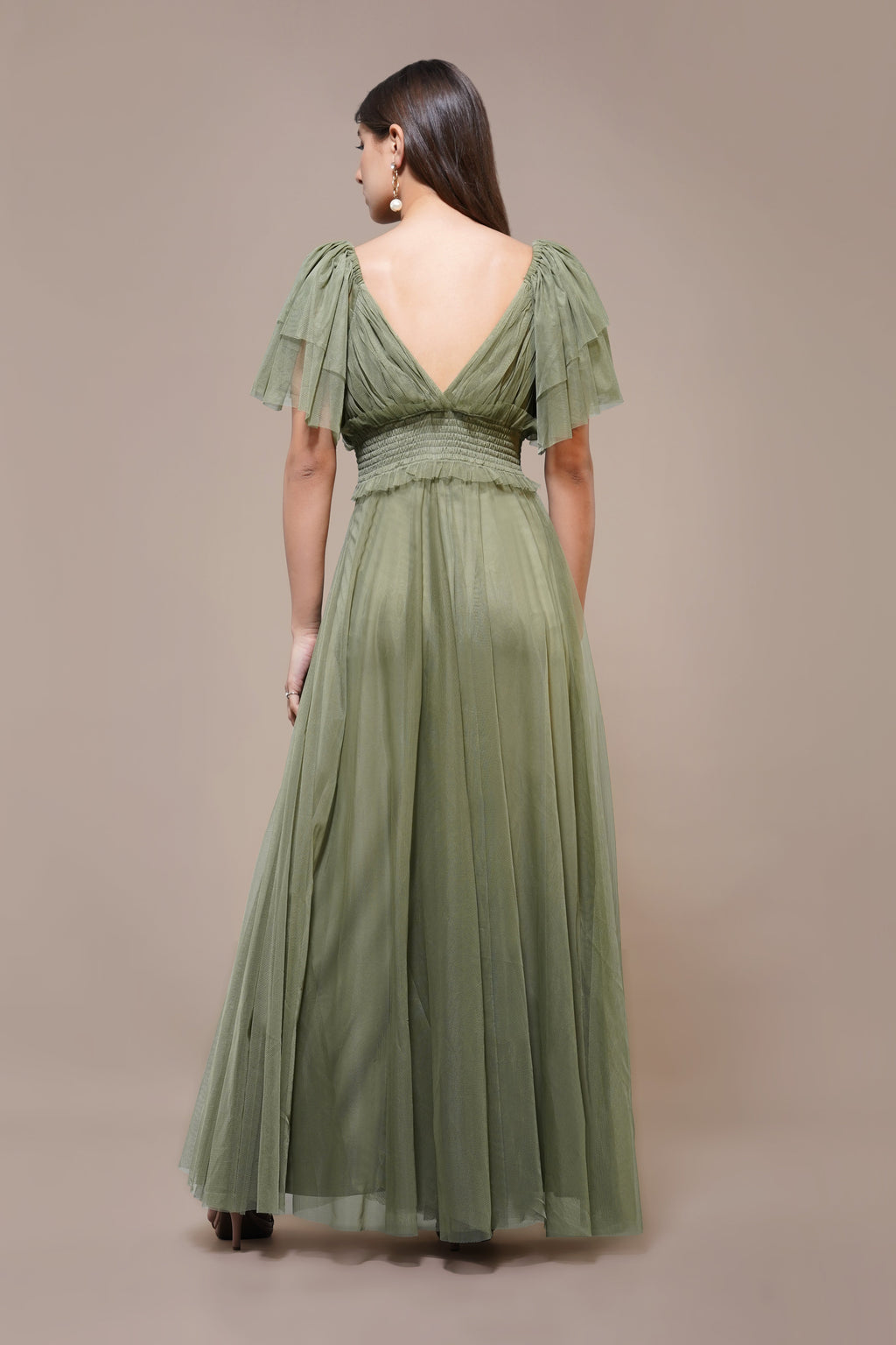 Shelby Maxi Dress in Soft Olive