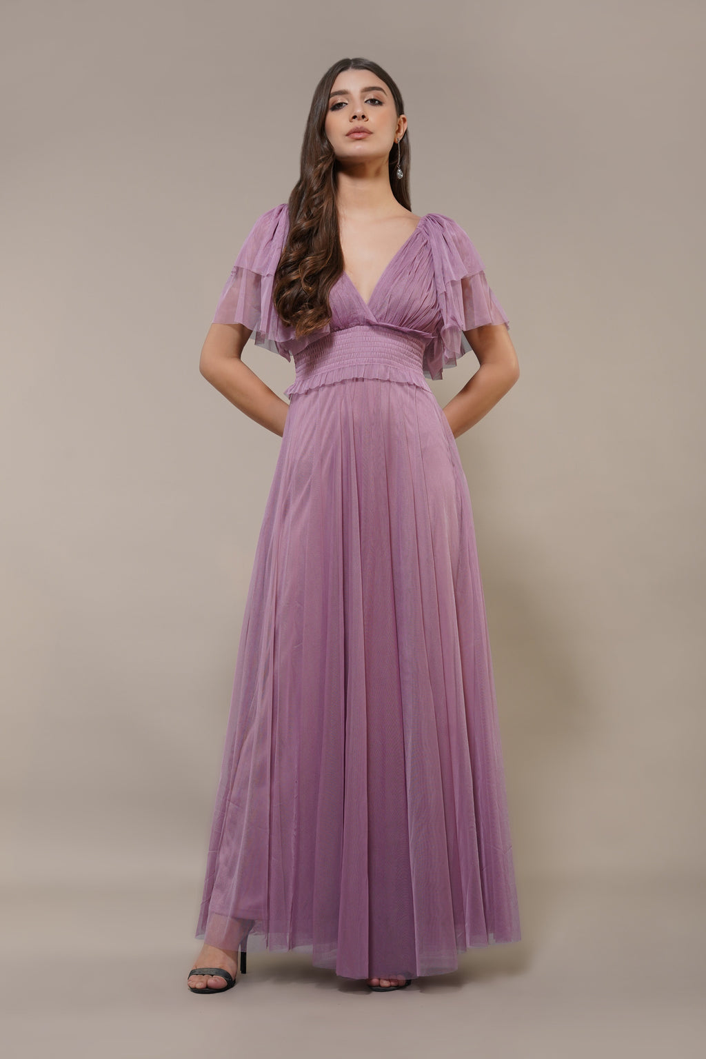 Shelby Maxi Dress in Dusty Lilac