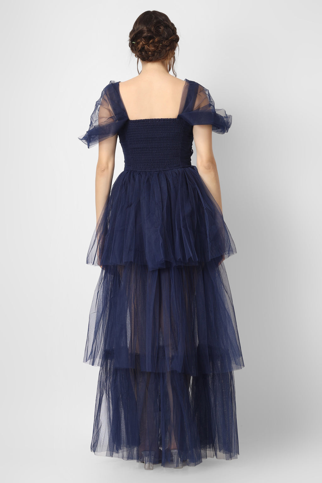 Sydney Galactic Cobalt Tulle Maxi Dress