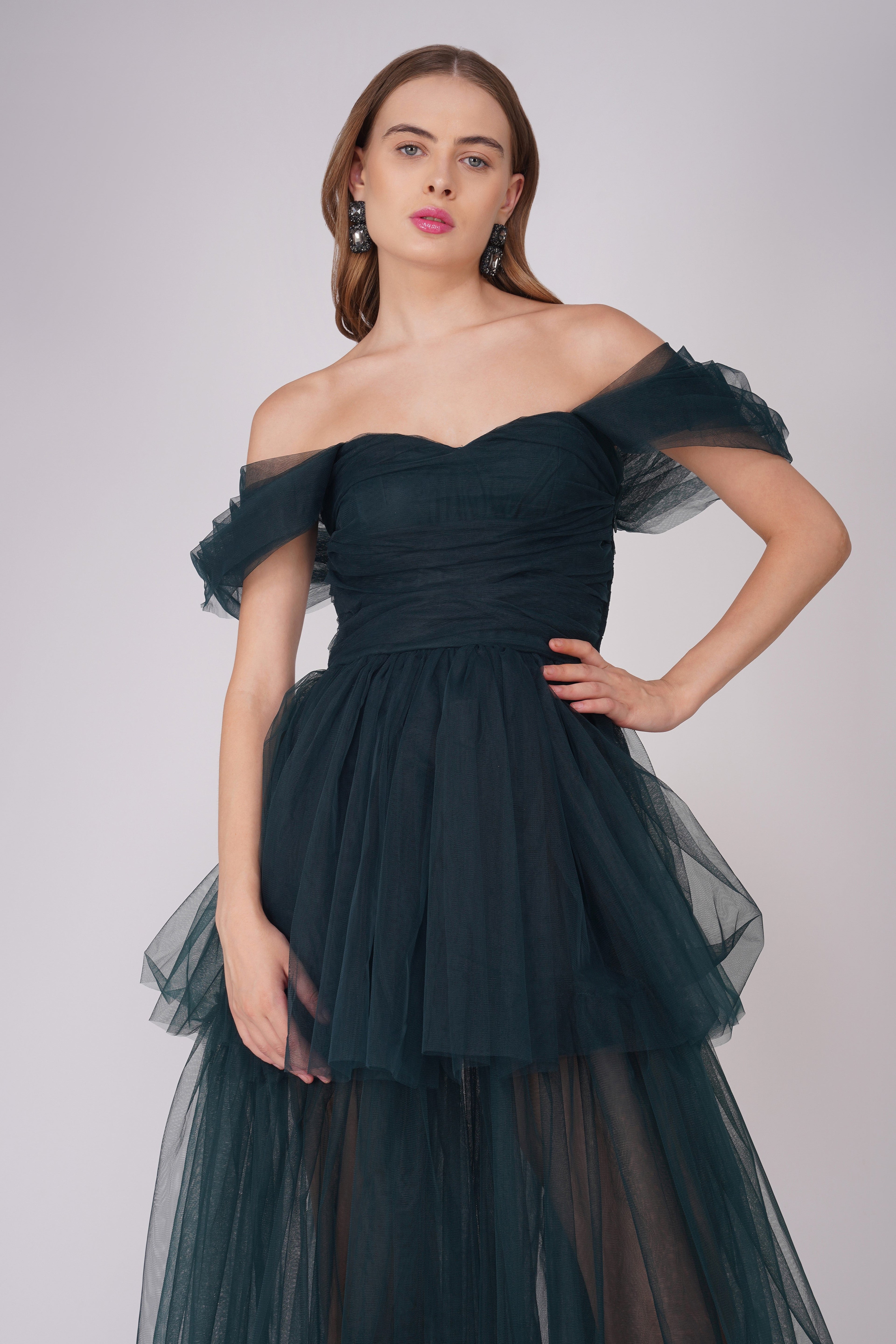 Sydney Maxi Dress in Emerald Green