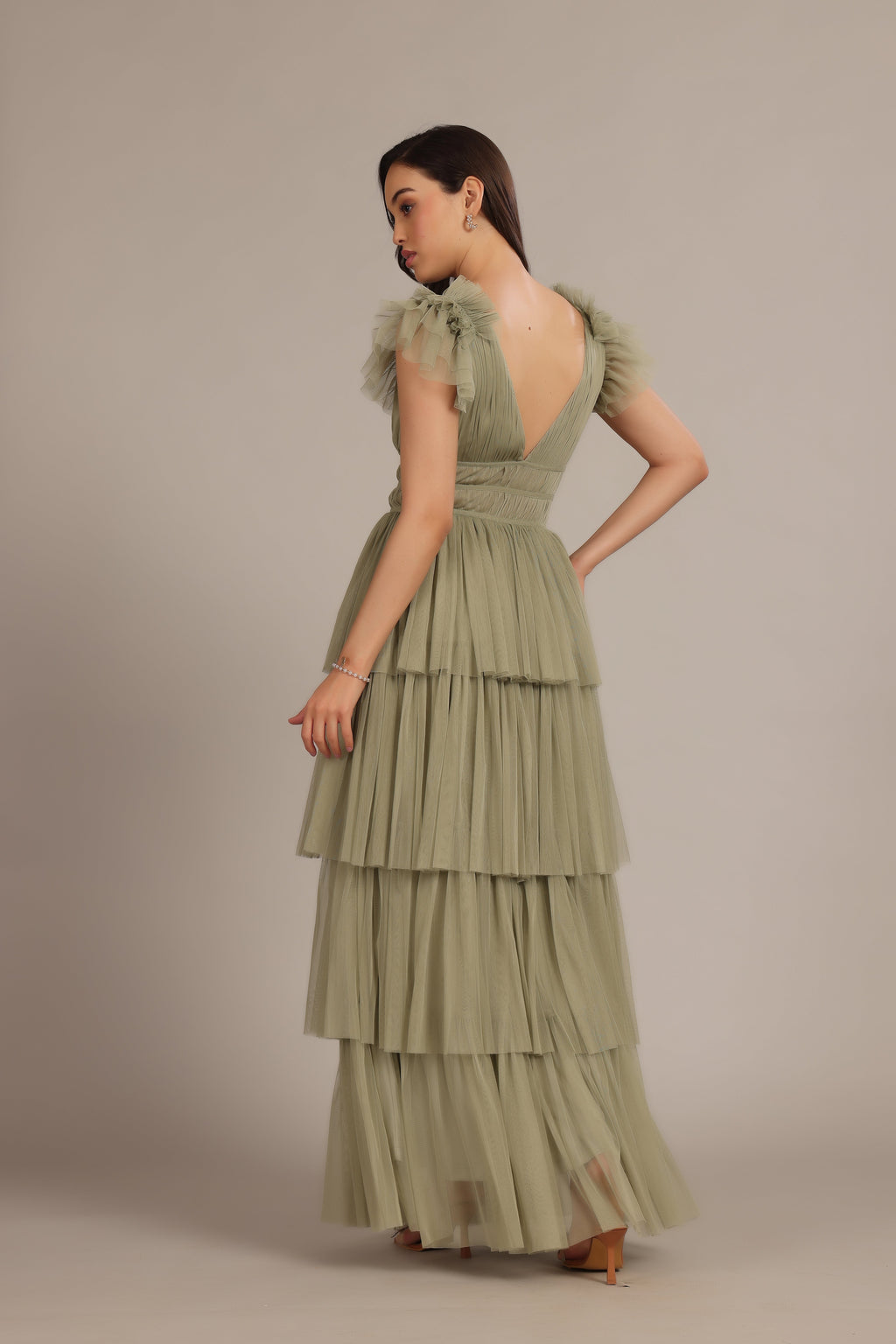 Naomi Maxi Dress in Dusty Sage
